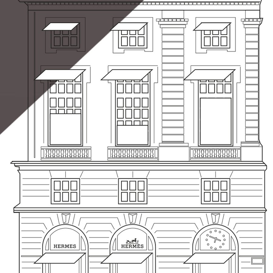 Hermès, principes graphiques motion design