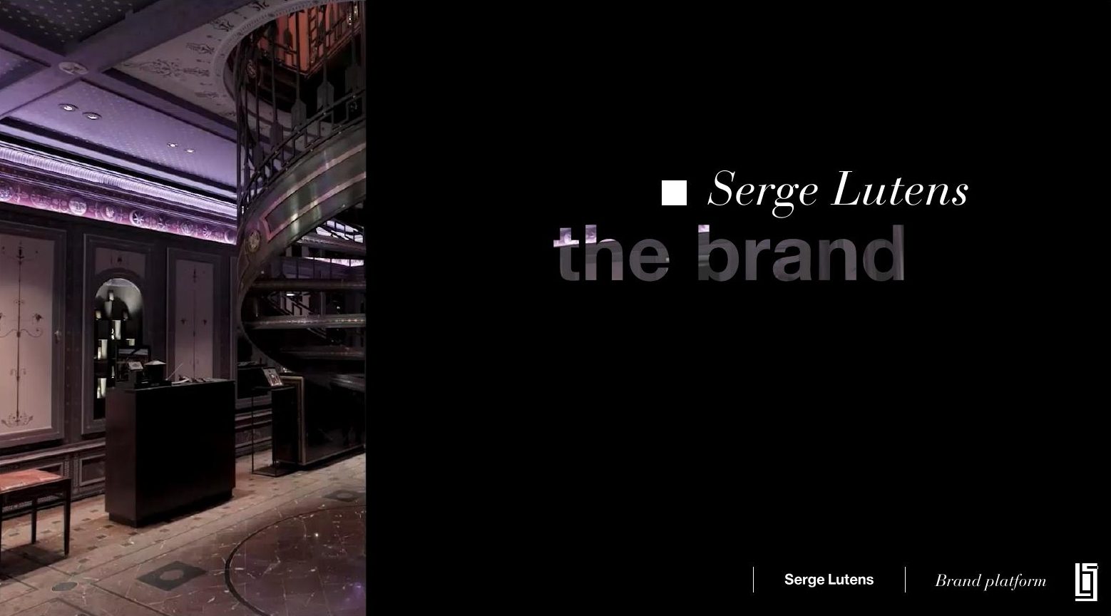 Serge Lutens — Brand book · Plateforme de marque 2025